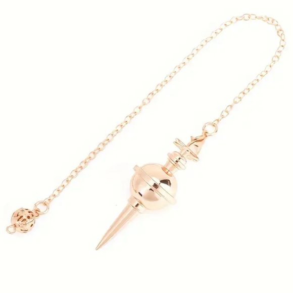 Rose Gold-Copper Cone Pendulum - Picture 1 of 4
